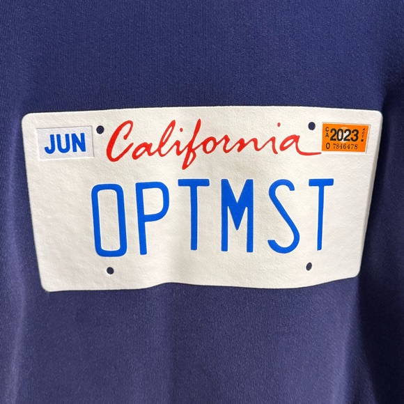 RARE Madhappy Optimist California Plate Puff Print Pullover Crewneck Sweatshirt - Picture 3 of 6